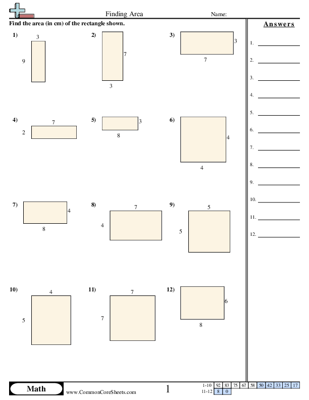 Area & Perimeter Worksheets | Free - Distance Learning, worksheets and ...