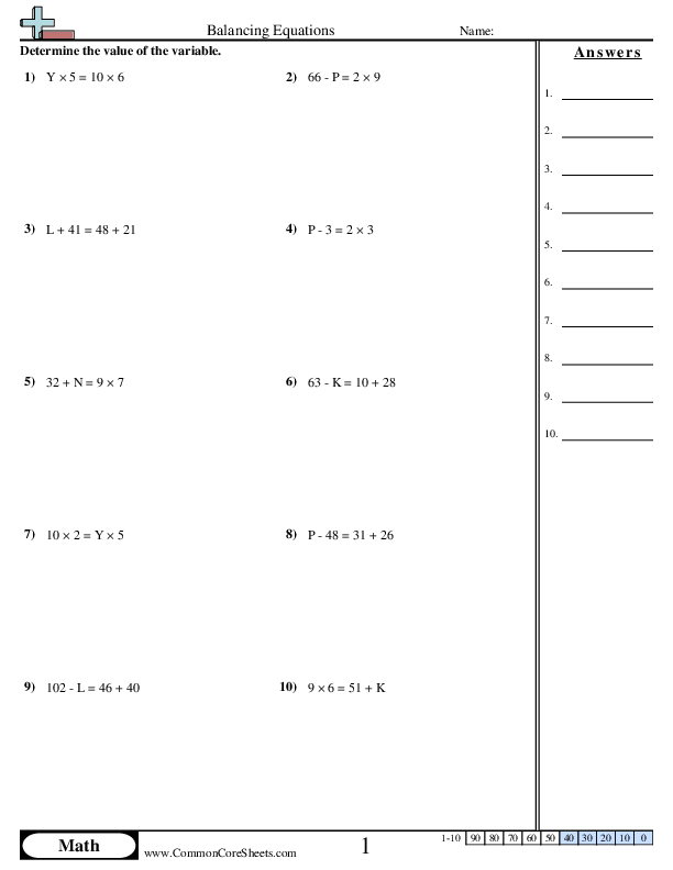 Balancing Equations Worksheets | Free - Distance Learning, worksheets ...