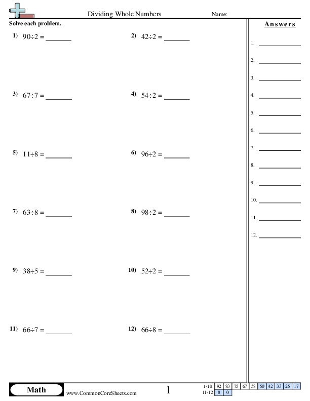 Division Worksheets | Free - Distance Learning, worksheets and more ...