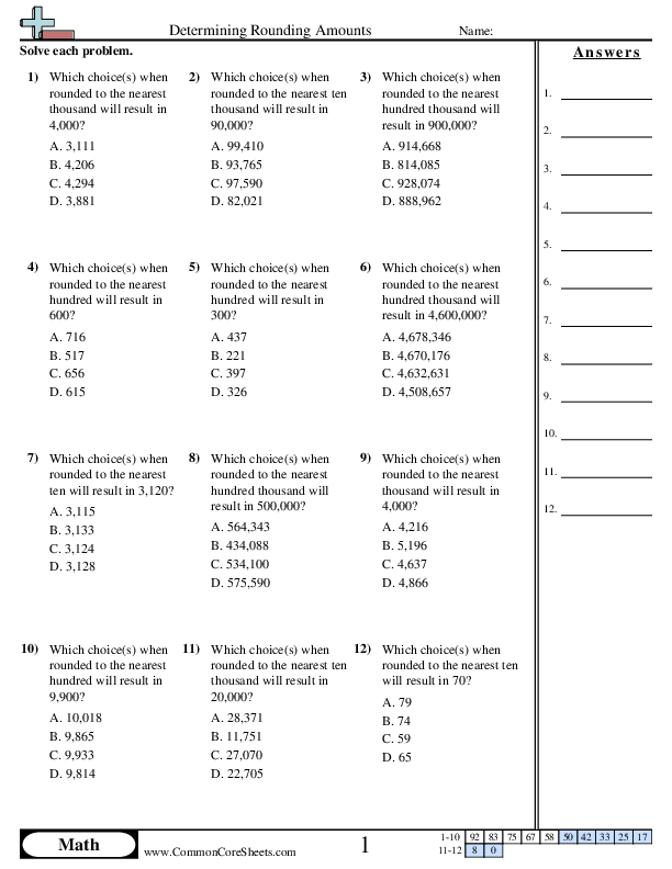 Rounding Worksheets | Free - Distance Learning, worksheets and more ...